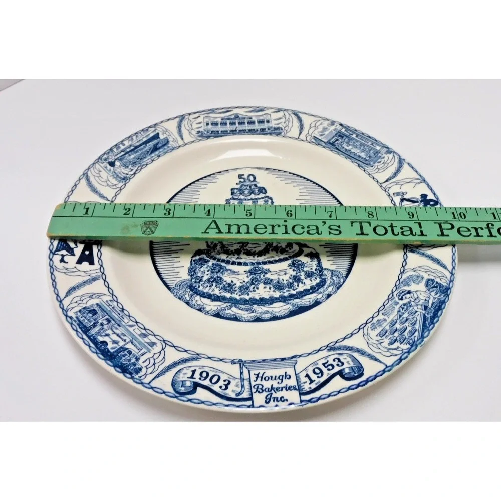 VTG Hough Bakeries 50th Anniversary Plate Kettlesprings Kilns 1903-1953 JC116